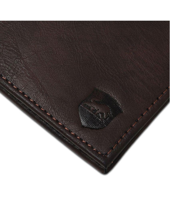 samtroh - Brown PU Men's Regular Wallet ( Pack of 1 ) - Brown