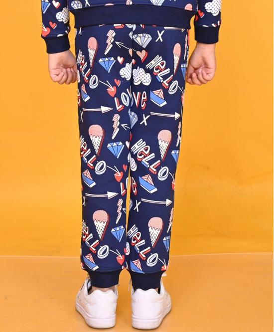 HELLO LOVE GIRLS JOGGER - NAVY BLUE-0-6 MONTHS / 1N / NAVY BLUE