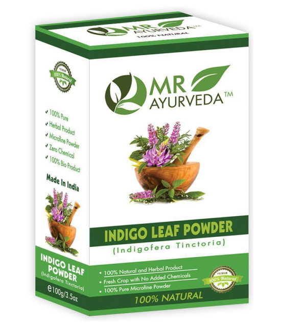 MR Ayurveda Indigo Powder for Hair Natural Henna 200 g Pack of 2