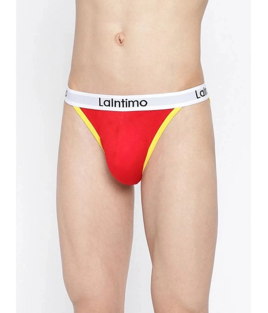 La Intimo Cotton Mens Bikini ( Red ) - None