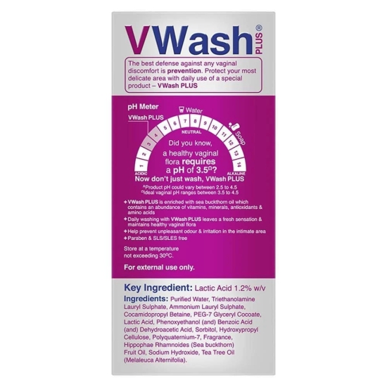 VWash Plus Expert Intimate Hygiene Liquid Wash