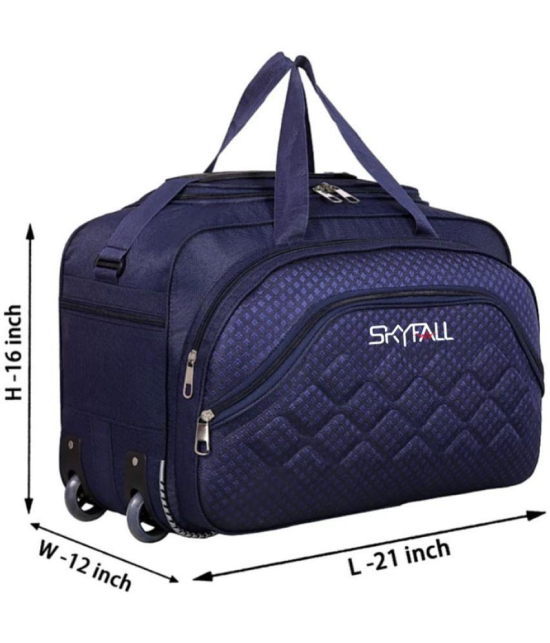 SKYFALL - Blue Nylon Duffle Trolley - Onesize