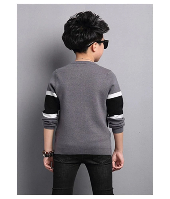 FORCE Kids Cotton Tshirt Grey::Black 15-16Y - None