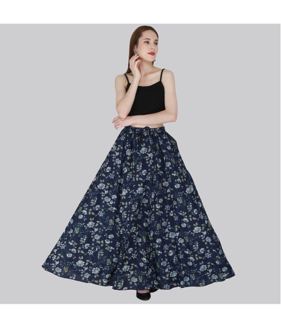 Sttoffa Blue Cotton Womens Flared Skirt ( Pack of 1 ) - None