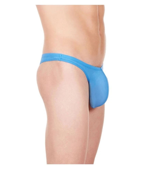 La Intimo Nylon Mens Thongs ( Blue ) - M