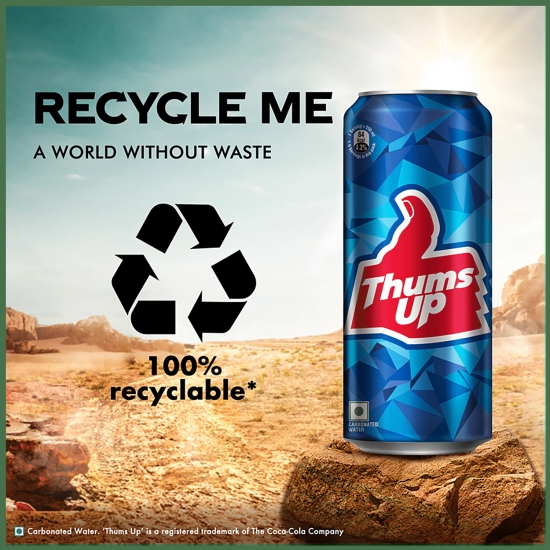 Thums Up Soft Drink, 300 Ml Can