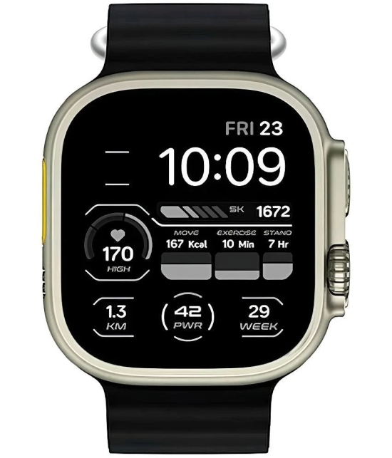 COREGENIX Series Ultra Max with Touch Control Black Smart Watch