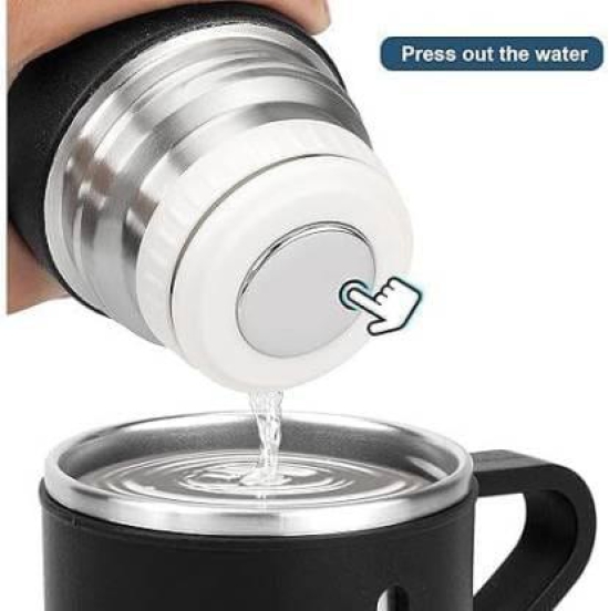 Combo Pack Silicon folding Kettle 600Ml and Vaccum Flask Set (500ML) With 3 Mugs Electric Kettle  (0.6 L, Multicolor)