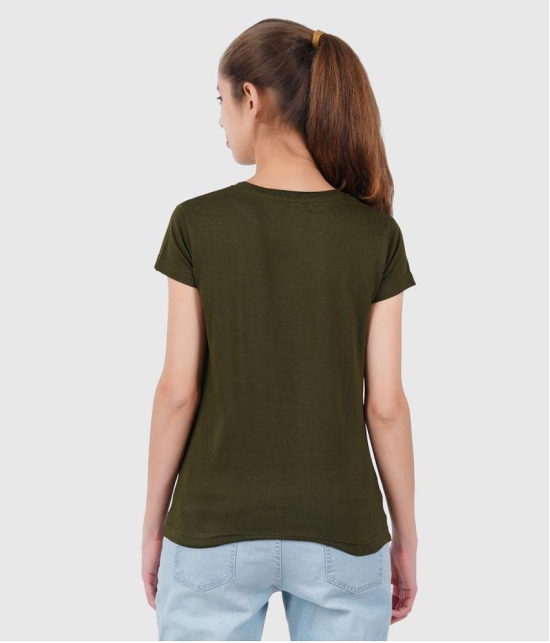 ferocious - Olive Cotton Regular Fit Womens T-Shirt ( Pack of 1 ) - None