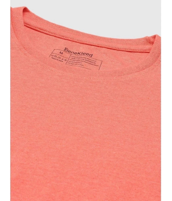 Bene Kleed - Peach Cotton Blend Regular Fit Mens T-Shirt ( Pack of 1 ) - None