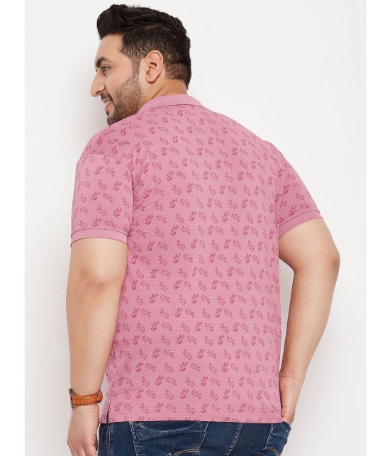 MXN - Pink Cotton Blend Regular Fit Men's Polo T Shirt ( Pack of 1 ) - None