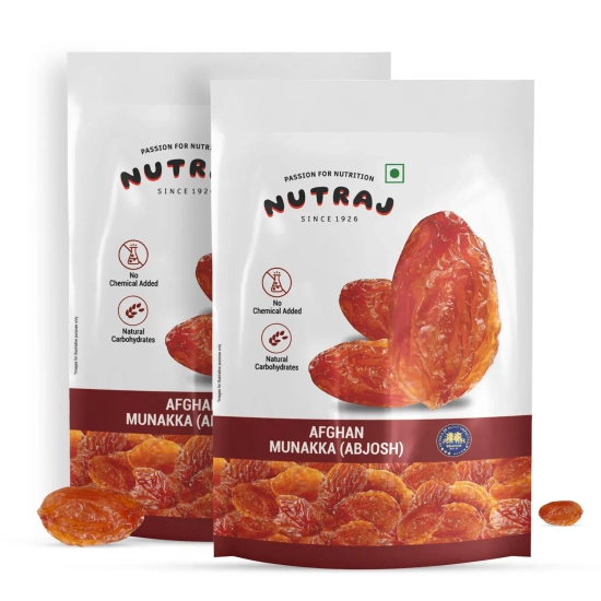 Nutraj Munakka Raisins (Abjosh) 200gm 200g (Pack of 2)