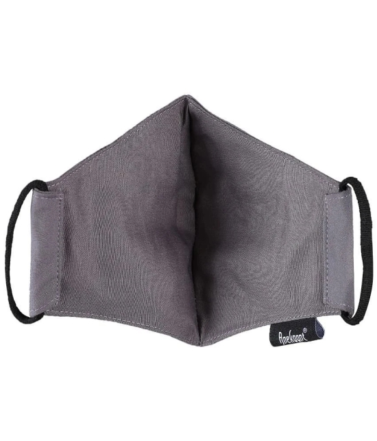 Anekaant - Grey Cotton Mask ( Pack of 1 )