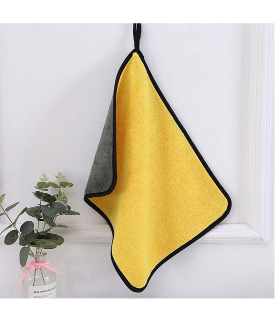 INGENS - Yellow 600 GSM Microfiber Cloth For Automobile ( Pack of 1 )