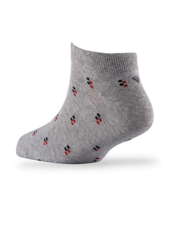 Men Pack Of 2 Patterned Cotton Ankle Length Socks