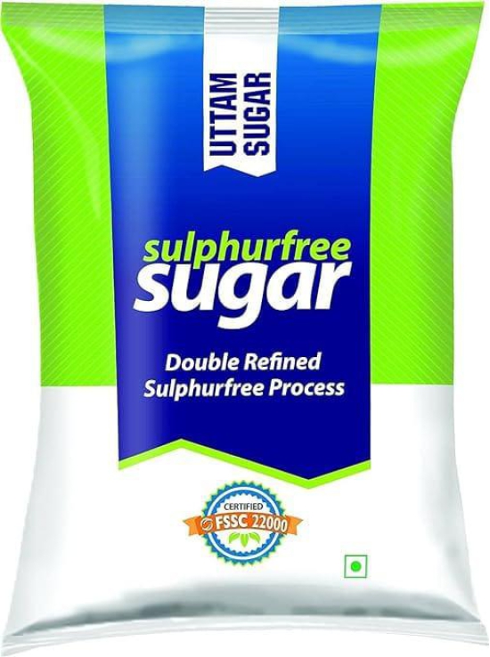 Uttam Sugar | Sulphurless Sugar | White Crystal Sugar | 1 Kg Pack