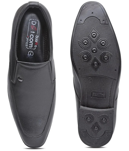 Action - Black Mens Slip On Formal Shoes - None