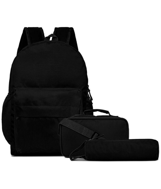 Apnav - Black Polyester Backpack ( 20 Ltrs )