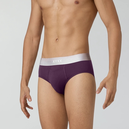 Illuminati Modal Briefs Plum Purple XXL