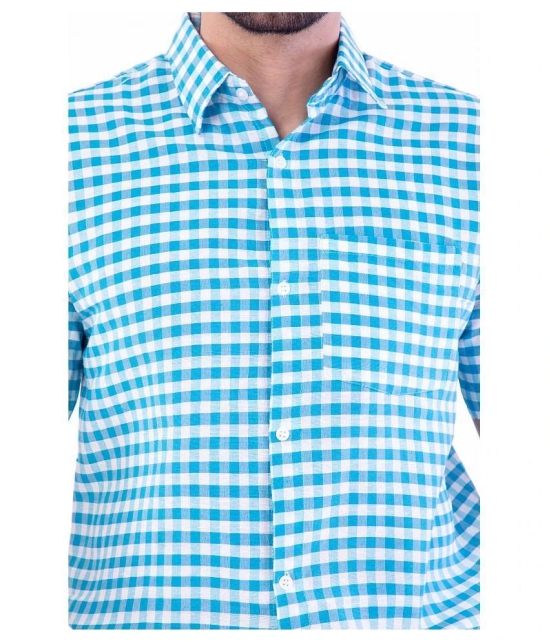 DESHBANDHU DBK - Blue Cotton Regular Fit Mens Formal Shirt (Pack of 1) - None