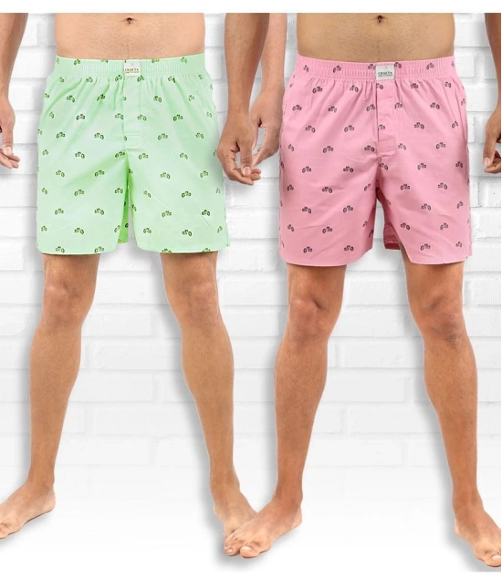 Supersquad Pack of 2 Cotton Mens Boxer- ( Multicolor ) - None