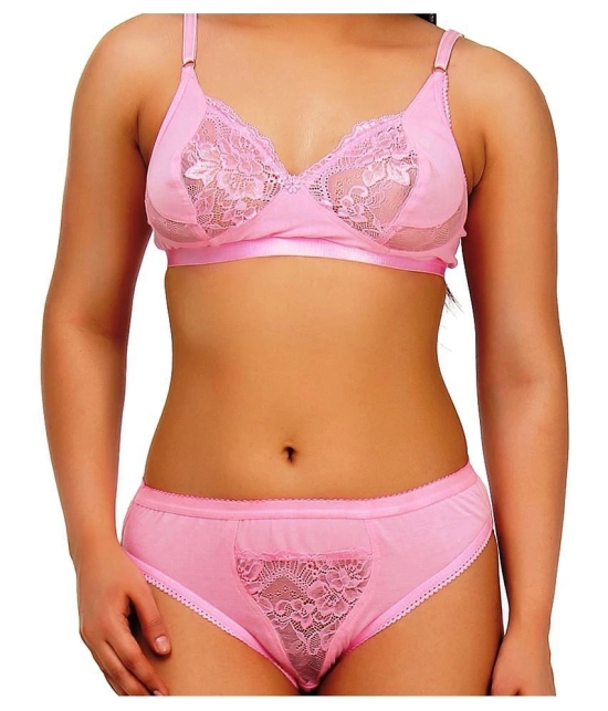 TCG Multi Color Cotton Lycra Bra & Panty Set - 40