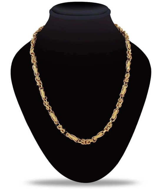 FASHION FRILL - Gold Plated Chain ( Pack of 1 ) - Golden