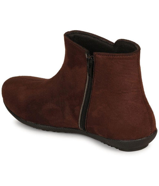 Commander - Brown Women''s Ankle Length Boots - None