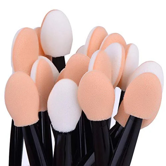 STORE77 12Pcs Eyeshadow Applicators Disposable Eye Makeup Applicators Eye Makeup Brushes Eyeshadow Double Sided Sponge Applicators for Women Lady Girls