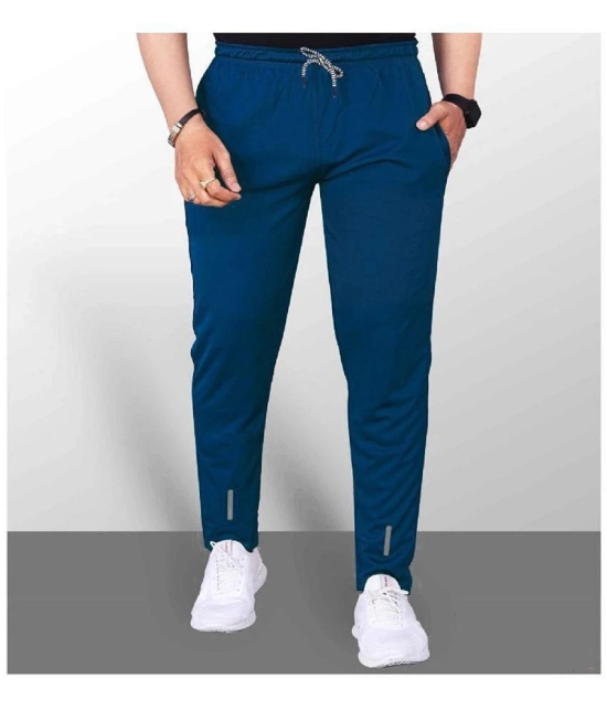 Leavess Light Blue Polyester Mens Trackpants ( Pack of 1 ) - None