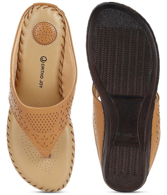 ORTHO JOY - Beige Women's Flats - None