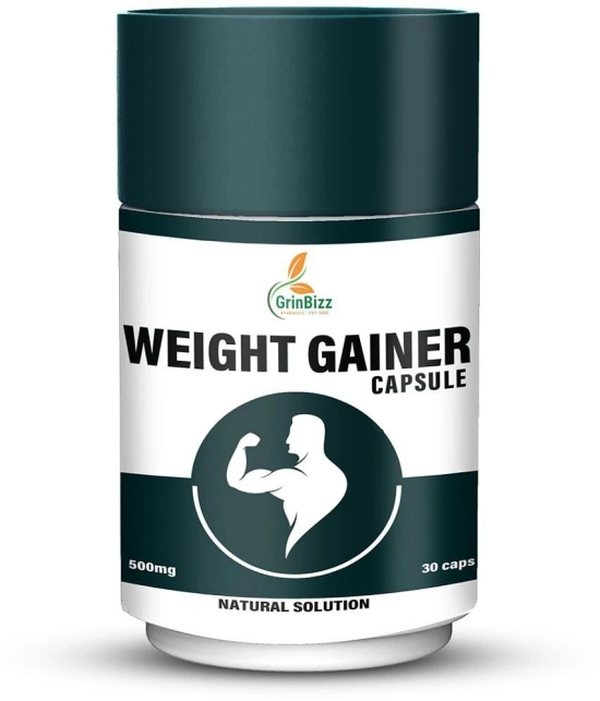 Grinbizz Weight Gainer Capsule (Help to Weight Gain) 500 mg Unflavoured