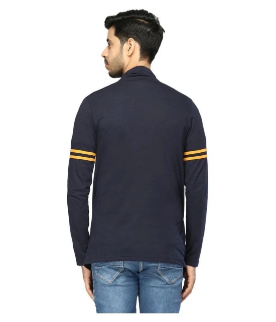 Glito Navy Shawl Neck Sweater Single - None