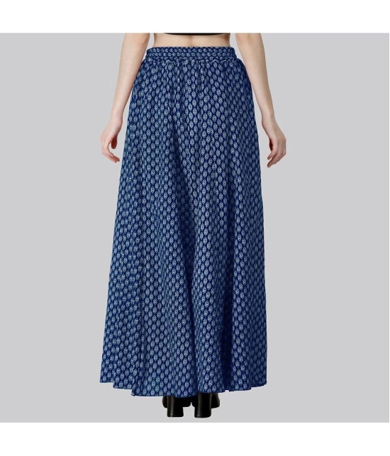 Sttoffa Blue Cotton Womens Flared Skirt ( Pack of 1 ) - None