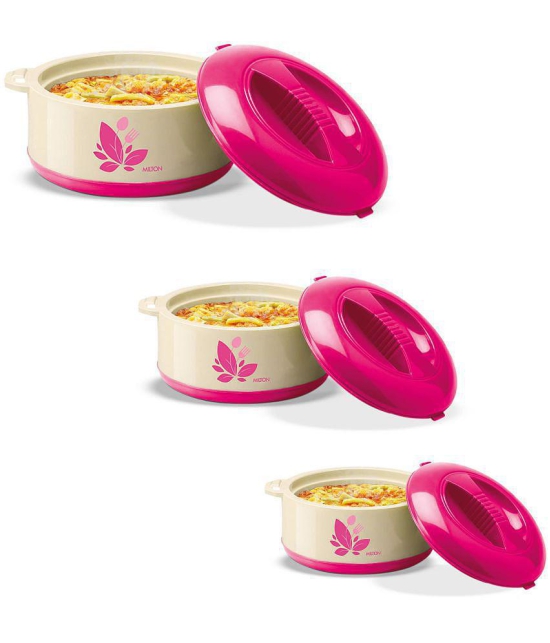 Milton New Orchid Jr. Inner Steel Casserole Gift Set of 3, Pink - Pink