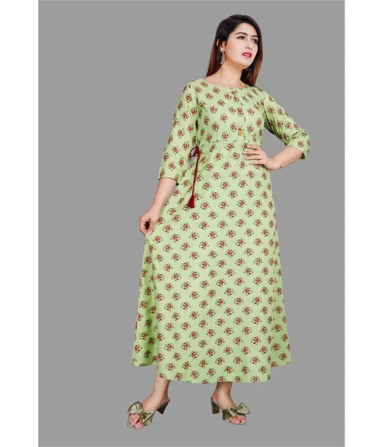 SIPET - Green Rayon Womens Anarkali Kurti ( Pack of 1 ) - None