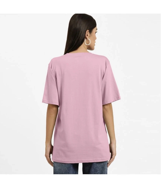 Radprix Pink Cotton Regular Fit Womens T-Shirt ( Pack of 1 ) - None