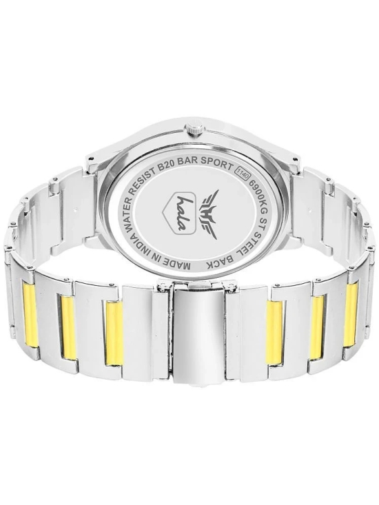 Hala Multicolor Stainless Steel Analog Mens Watch