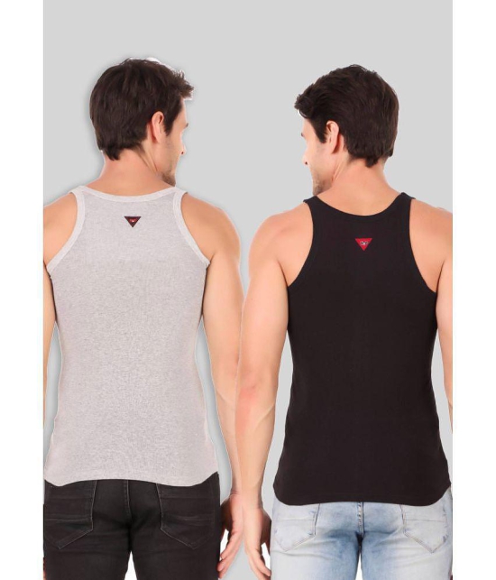 Hap Kings - Multi Cotton Mens Vest ( Pack of 2 ) - None