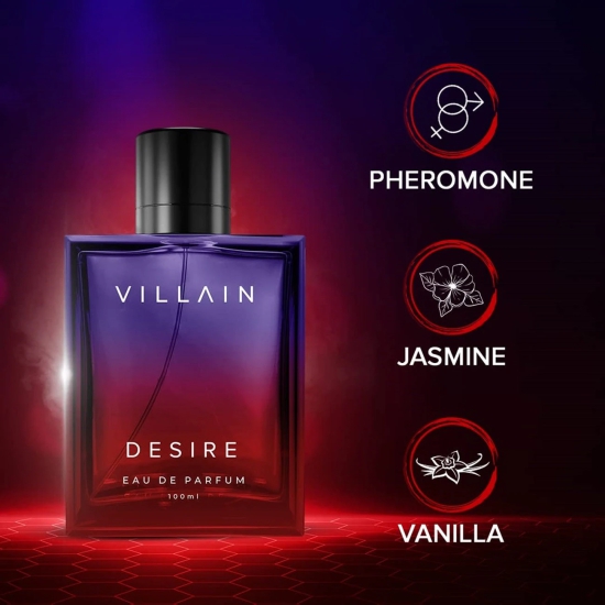 VILLAIN Desire  Mischief Unstoppable Eau de Perfum Combo Pack of 2-VILLAIN Desire & Mischief Unstoppable Eau de Perfum Combo Pack of 2