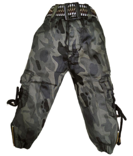 Kids Cargo Jeans in Military Pattern - None