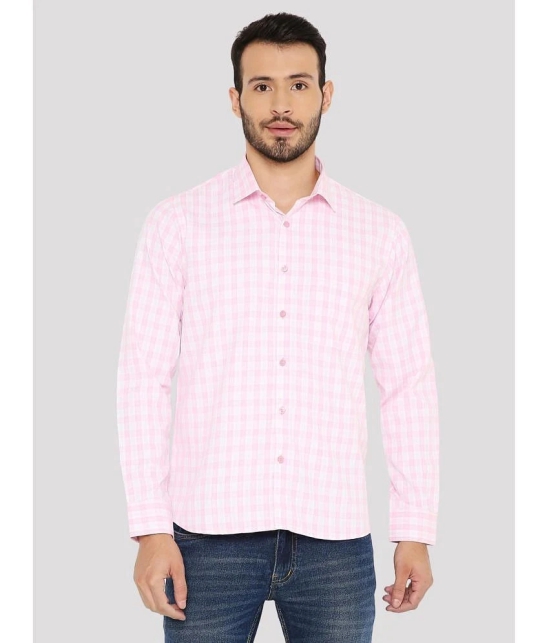 Maharaja - Pink Cotton Blend Slim Fit Mens Formal Shirt ( Pack of 1 ) - None