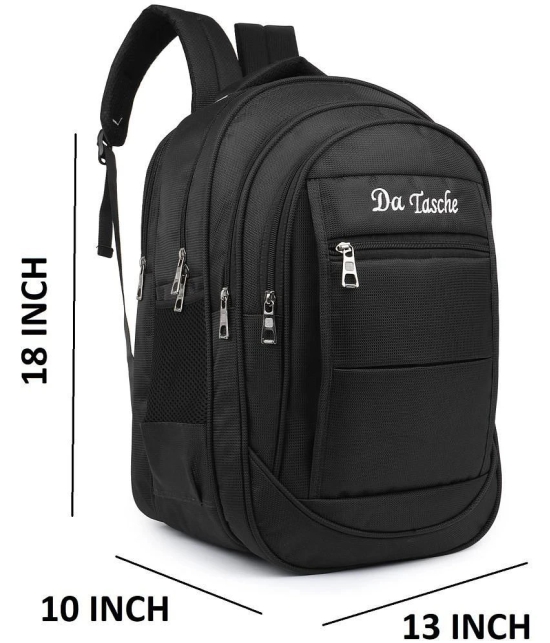 Da Tasche 40 Ltrs Black Polyester College Bag - Black