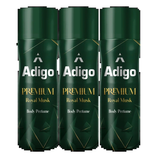 Adigo Premium Royal Musk Body Perfume 165 ml(Pack Of 3)