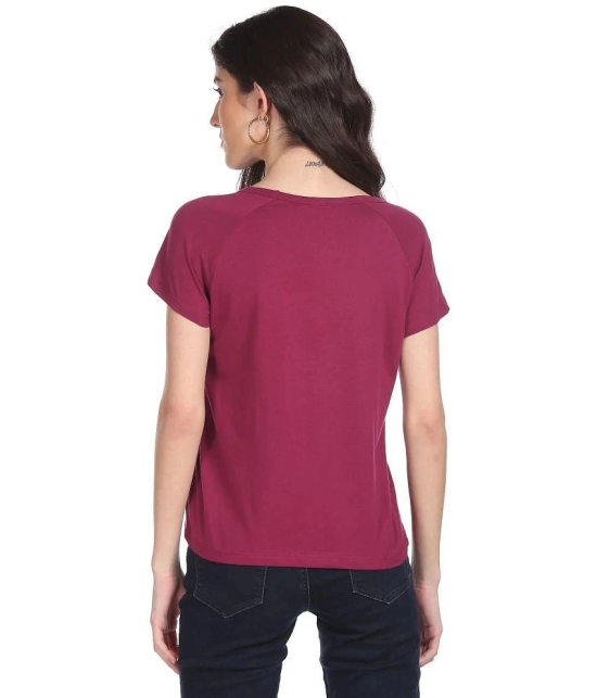 Sugr - Red Cotton Regular Fit Womens T-Shirt ( Pack of 1 ) - L