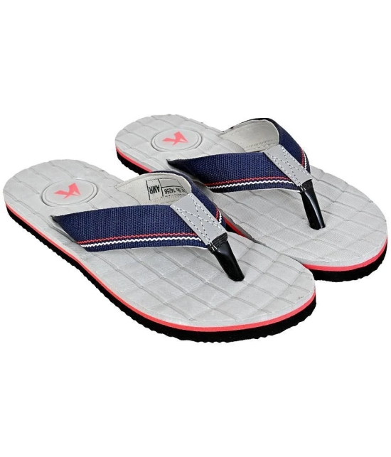 Altek - Grey Mens Thong Flip Flop - None