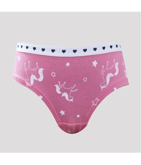 Ariel - Multi Cotton Blend Girls Panties ( Pack of 6 ) - None