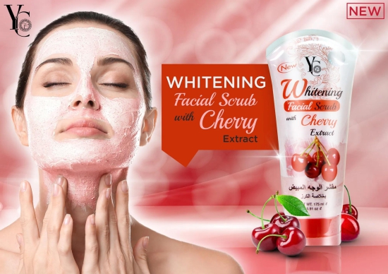 YC Whitening Facial Scrub With Cherry Extract 175ml-Pack of 2