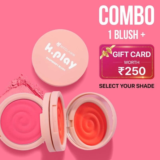 K.Play Flavoured Blush And Gift Card Worth ? 250