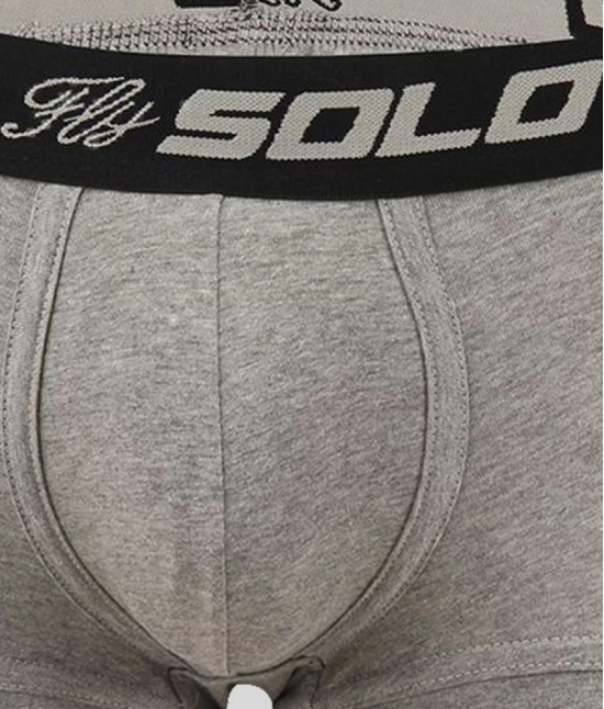 Solo Cotton Blend Mens Trunks ( Light Grey ) - 80